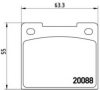 BREMBO P 86 001 Brake Pad Set, disc brake